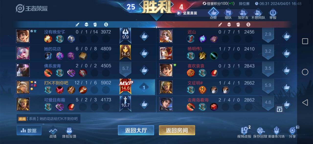 王者荣耀《美团》辅助